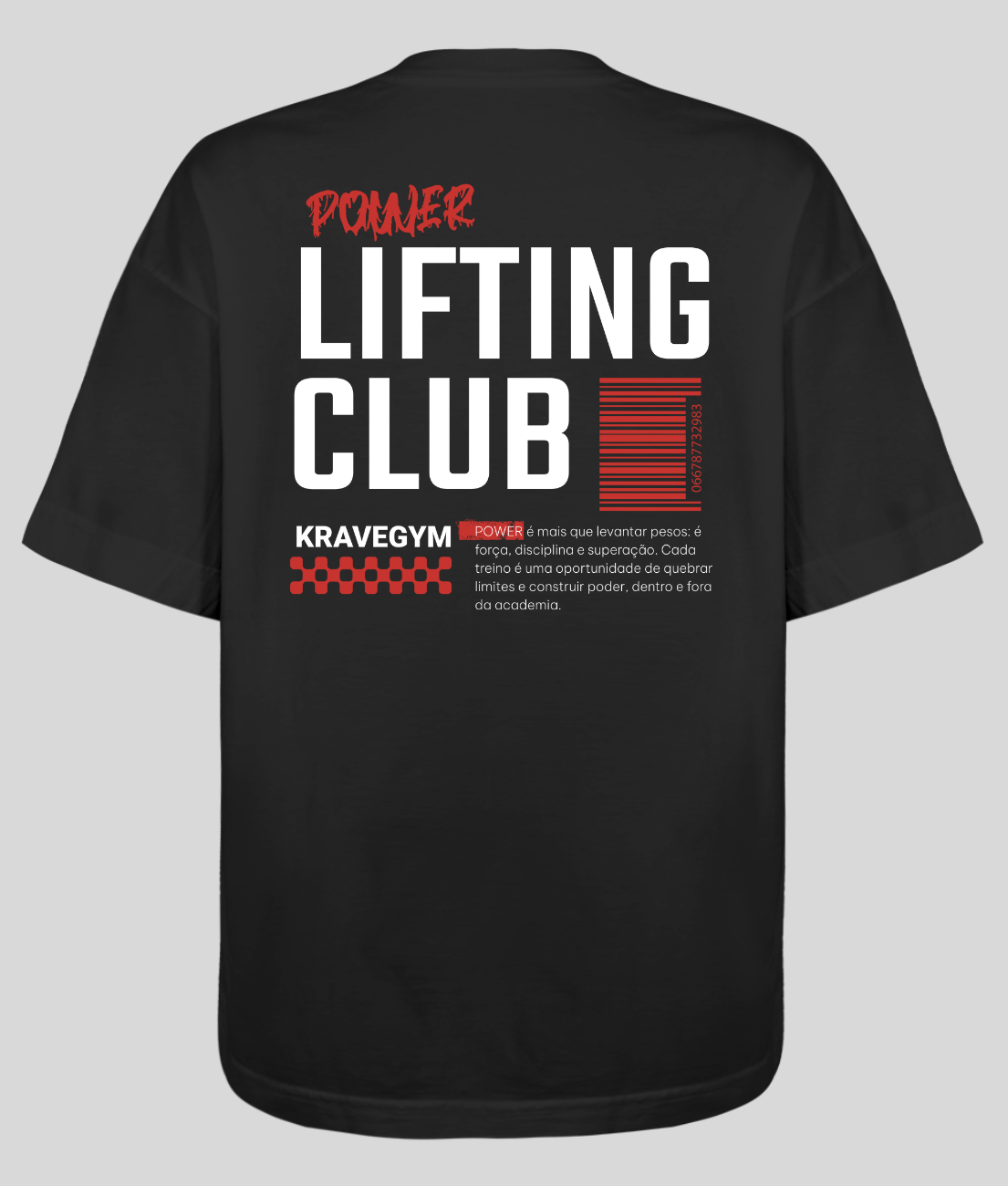 Camiseta Oversized - POWER LIFTING CLUB