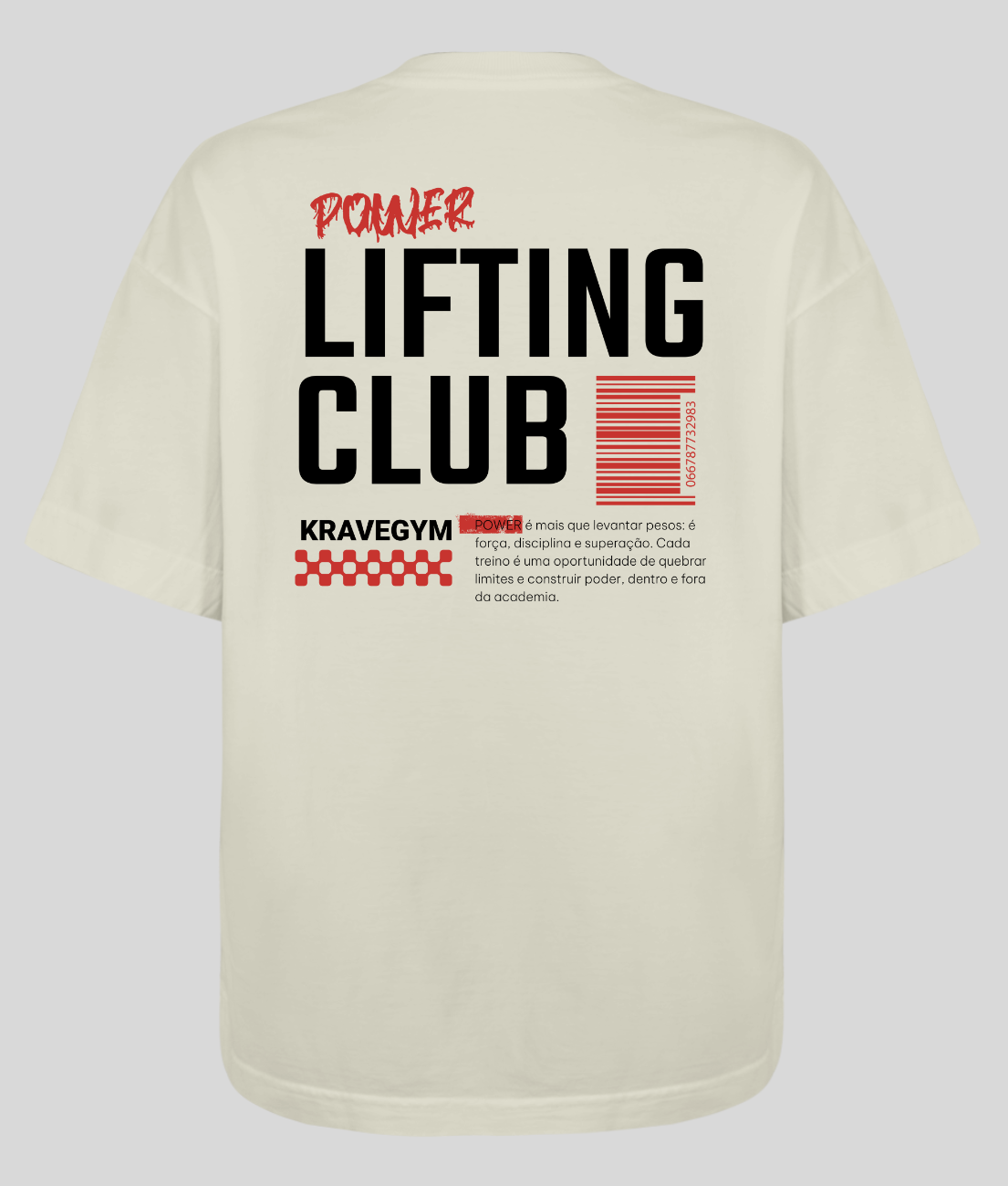 Camiseta Oversized - POWER LIFTING CLUB