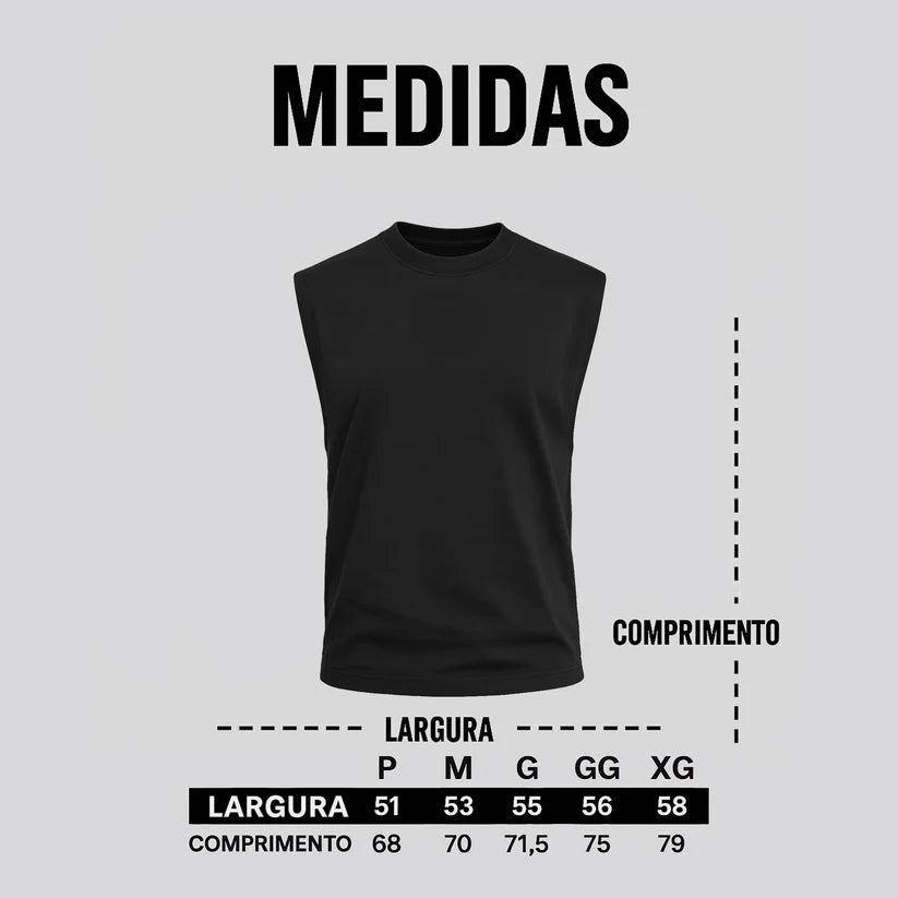 Regata Oversized - Força acima das desculpas