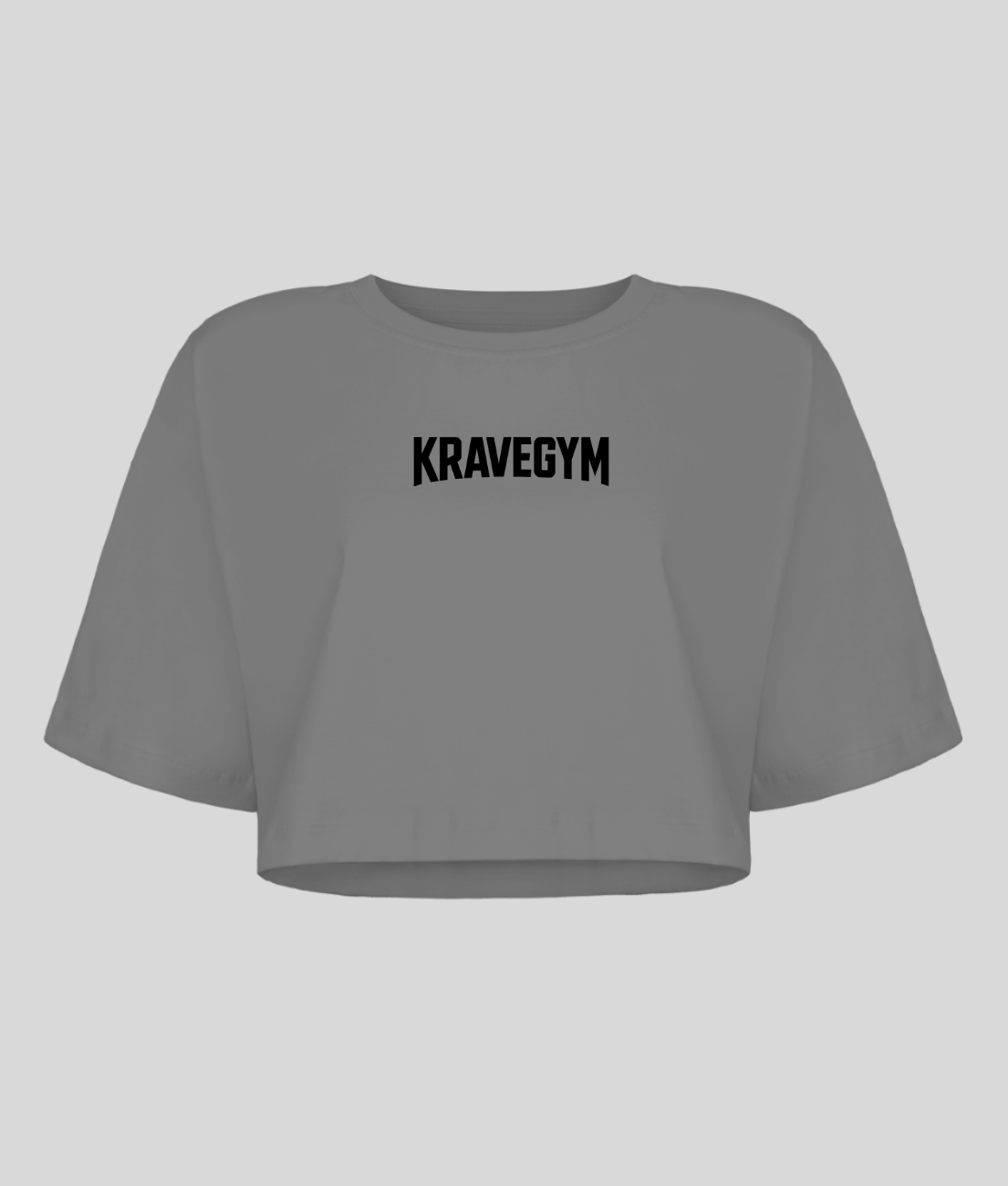 Cropped Oversized - KRAVEGYM (Cinza)
