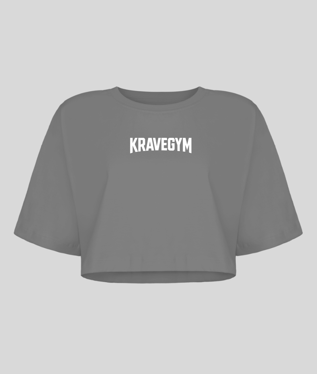 Cropped Oversized - KRAVEGYM (Cinza)