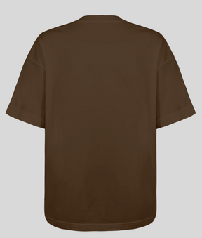 Camiseta Oversized - KRAVEGYM e KVG (Marrom)
