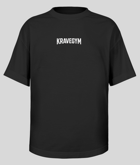Camiseta Oversized - KRAVEGYM e KVG (Preta)