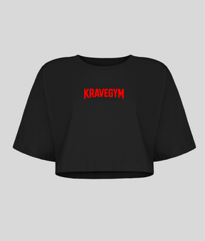 Cropped Oversized - KRAVEGYM (Preta)