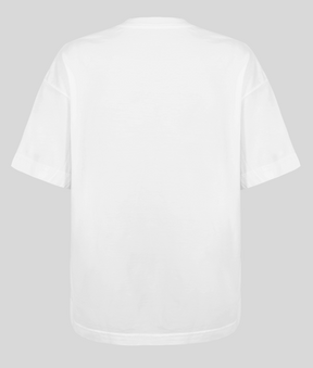 Camiseta Oversized - KRAVEGYM e KVG (Branca)
