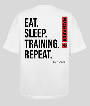 Camiseta Oversized - EAT, SLEEP
