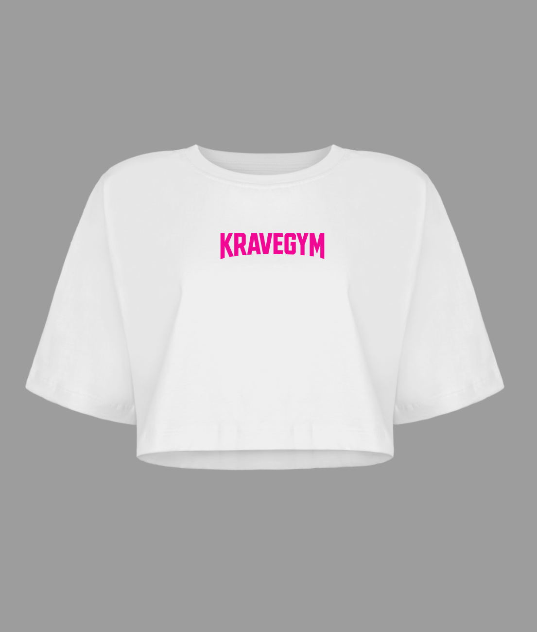 Cropped Oversized - KRAVEGYM (Branca)