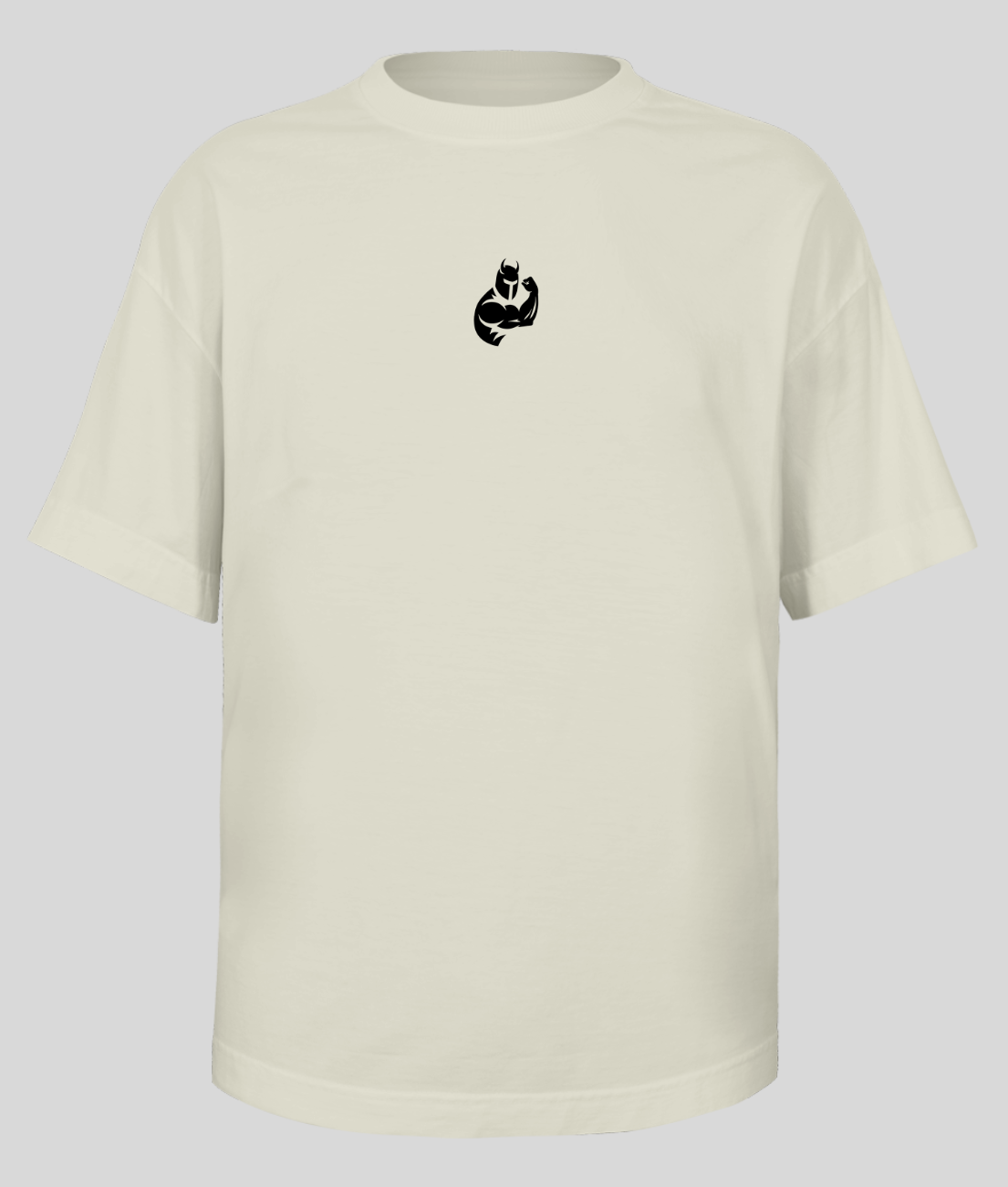 Camiseta Oversized - KRAVEGYM e KVG (Off-White)