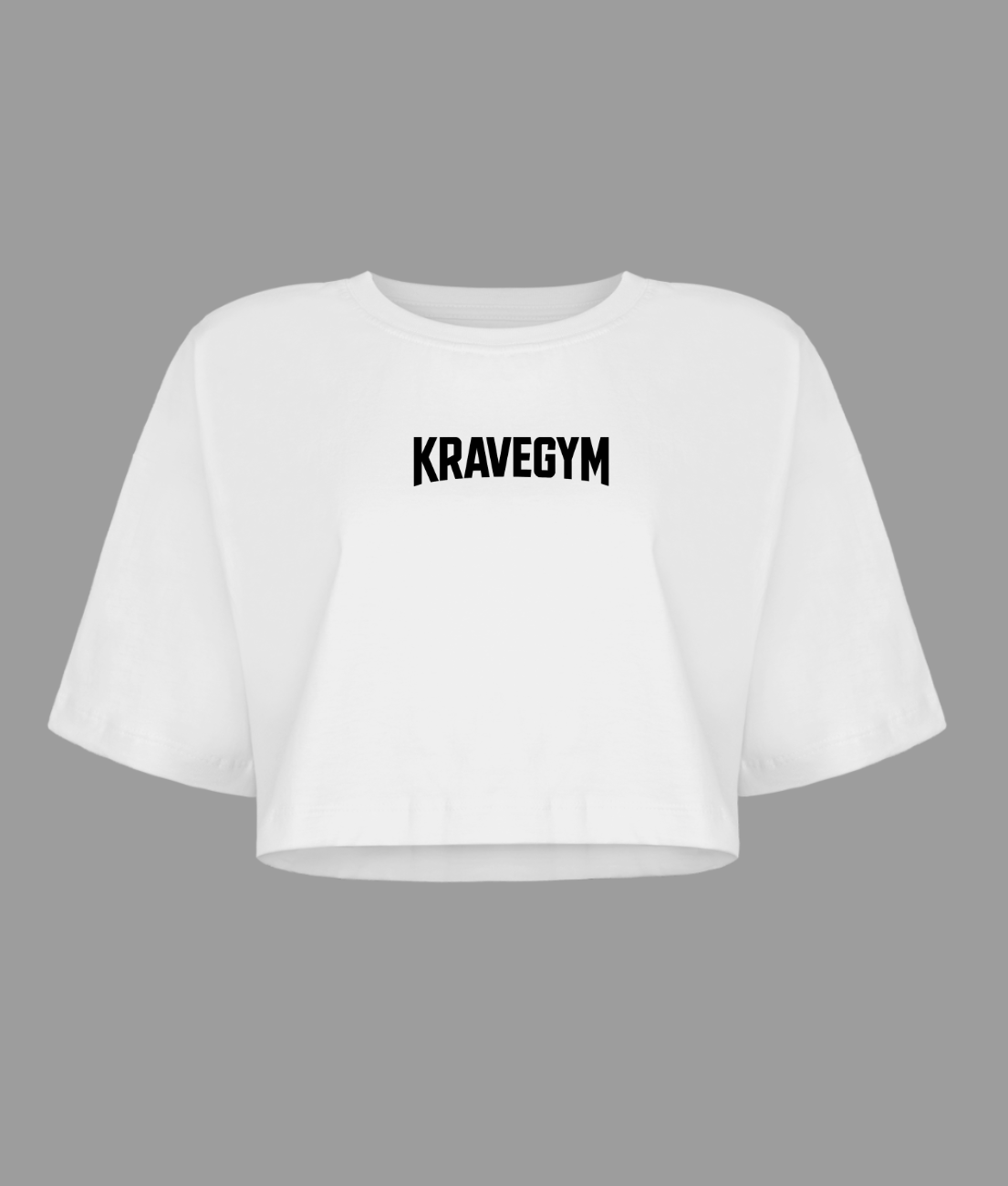 Cropped Oversized - KRAVEGYM (Branca)